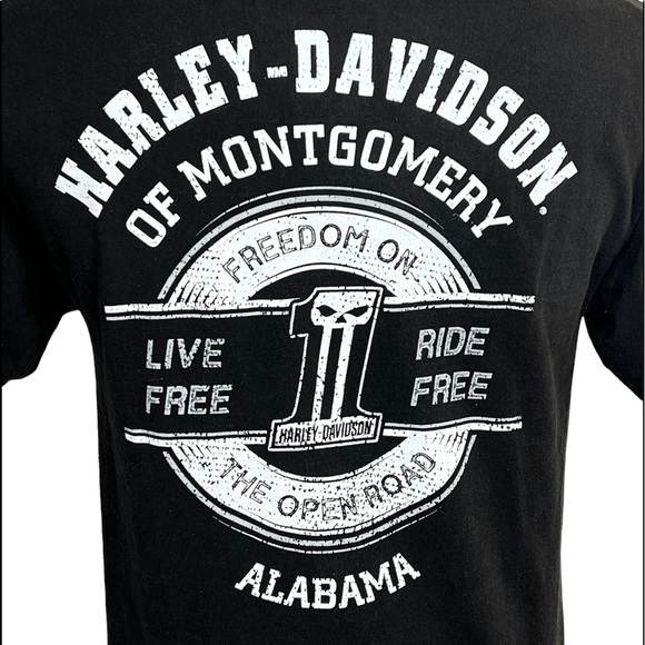 Harley-Davidson Motorcycles Biker Black T-Shirt - Picture 4 of 7